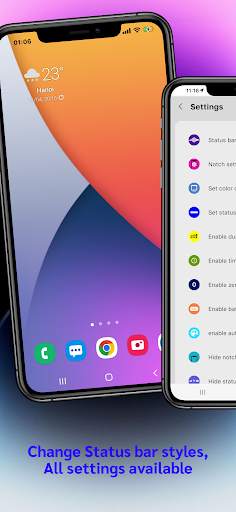 iCenter iOS 17: X - Status Bar screenshot 4