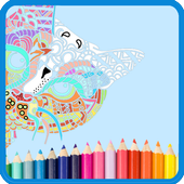 Mandala coloring for adults and children free icon