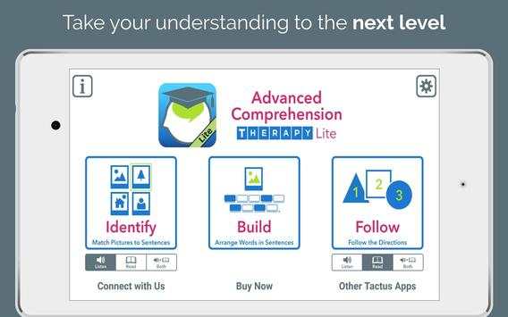 Advanced Comprehension Lite screenshot 1