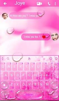 Live 3D Pink Water Sakura Keyboard Theme 2 تصوير الشاشة