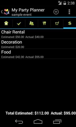 My Party Planner - Lite screenshot 5