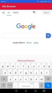 Alfa Browser screenshot 2
