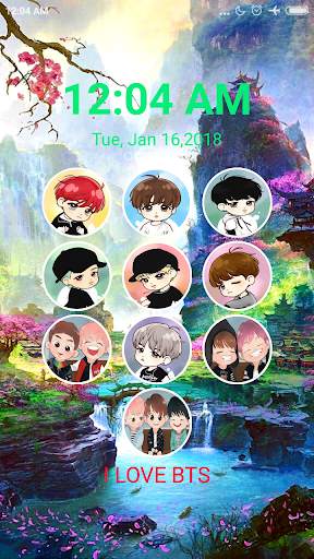 BTS Lock Screen 4 تصوير الشاشة
