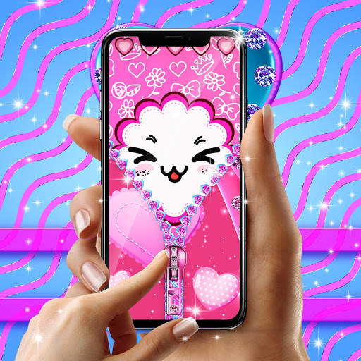 Girly lock screen zipper screenshot 2