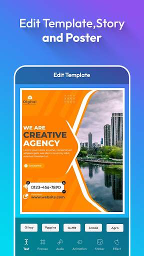 Flyer maker App : Poster Maker स्क्रीनशॉट 7