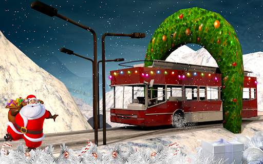 Bus Coach Simulator:  New Christmas City Driving screenshot 2