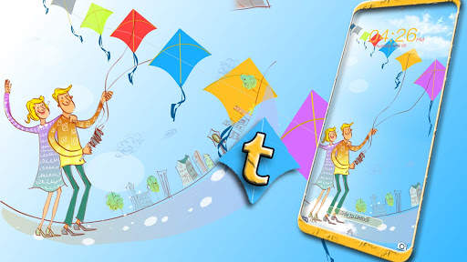 Couple Kite Launcher Theme screenshot 2