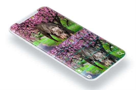 American pitbull Sakura keyboard theme screenshot 3