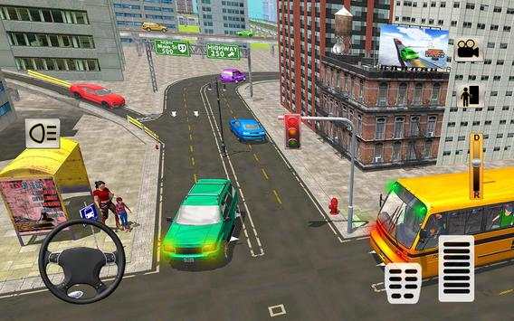 Bus Sekolah Menengah Mengemudi 2017: Game Bus yang screenshot 4