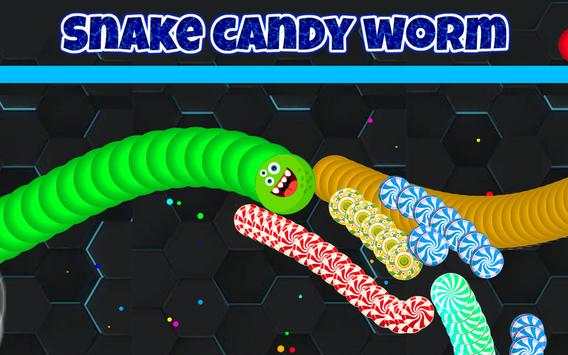 Worm Candy io - Snake Candy Sliter screenshot 1