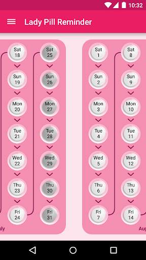 Lady Pill Reminder screenshot 2