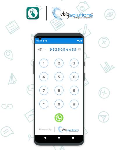 Click Chat: WhatsApp now without saving Number screenshot 3