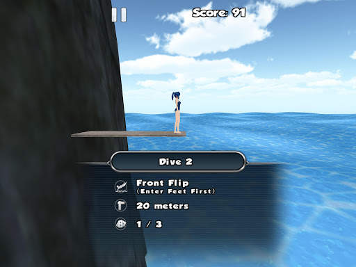 Cliff Diving 3D Free screenshot 1