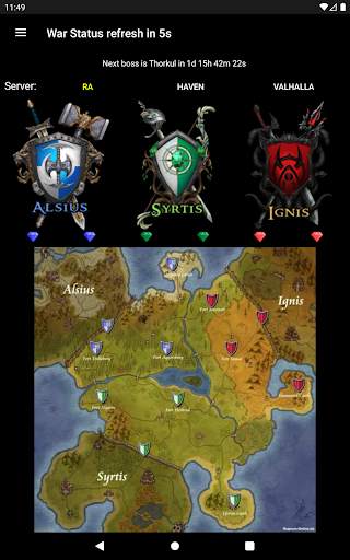 War Status for Regnum स्क्रीनशॉट 5