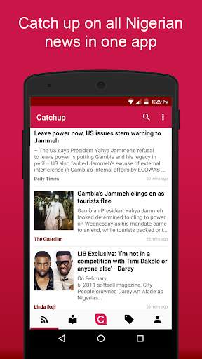 Catchup - News, Newspapers and Blogs from Nigeria screenshot 1