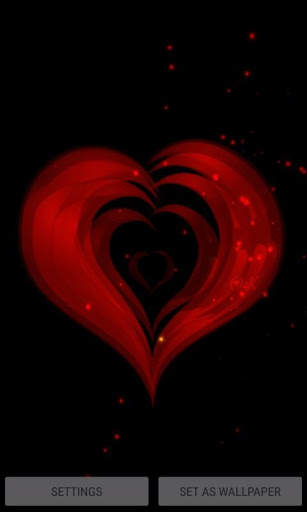 Red Hearts Live Wallpaper screenshot 1