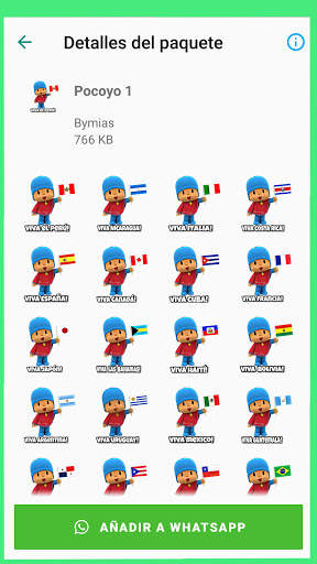 Stickers de Pocoyo para WhatsApp - WAStickerApps screenshot 3