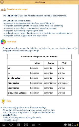 Spanish Grammar for English Speakers Lite screenshot 20
