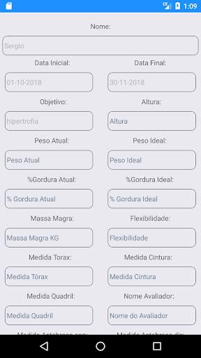 Training Control - ficha de academia screenshot 5