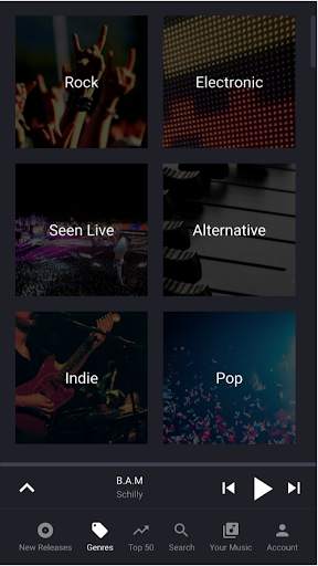 EMPTY V -  Music Player, Track & Artist Radio 2 تصوير الشاشة