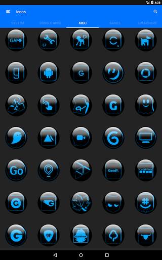 Blue Glass Orb Icon Pack screenshot 22