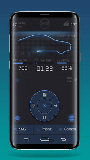 BlueCar Theme for Total Launcher screenshot 2
