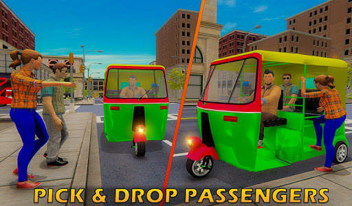 Tuk Tuk Driver Offroad Drive: Transport Passenger screenshot 9