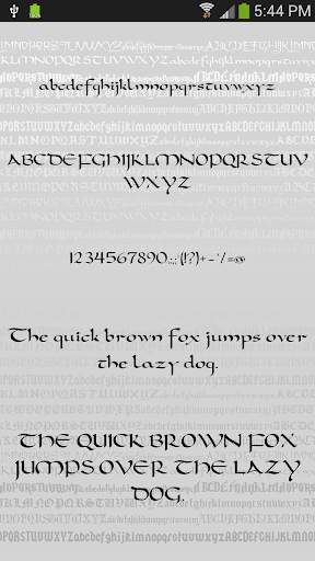 Gothic Fonts for Android screenshot 2