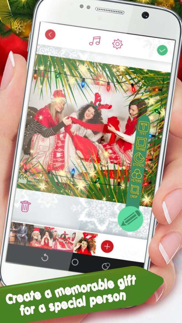 Christmas Photo Editor With Music Slideshow screenshot 3
