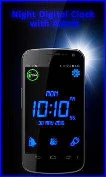 Night Digital Clock With Alarm screenshot 1