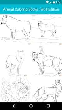 Animal Coloring For Children : Wolf Edition screenshot 1