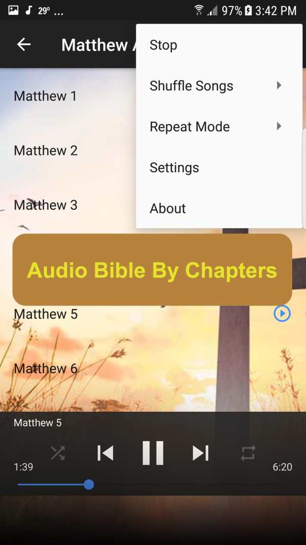 Audio Bible KJV Free - King James Bible App screenshot 7