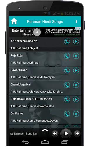 A R Rahman Hindi Movie Songs screenshot 2