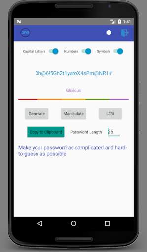 Simple Password Generator screenshot 1
