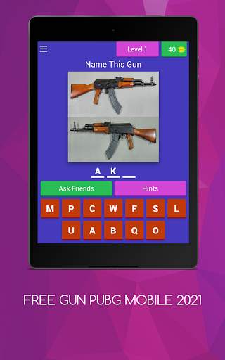 Guess the gun in pubg mobile FREE GUN  2021 screenshot 15