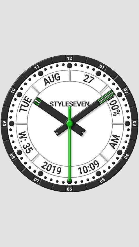 Informative Analog Clock Live Wallpaper-7 screenshot 3