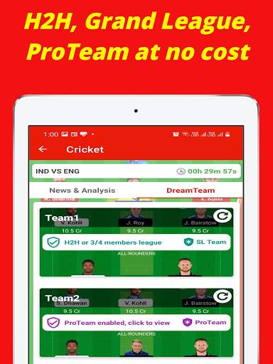 Dream Team11 - Fantasy Team Guide for Dream11 screenshot 12