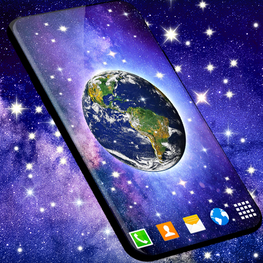 Earth in Space Live Wallpaper आइकन