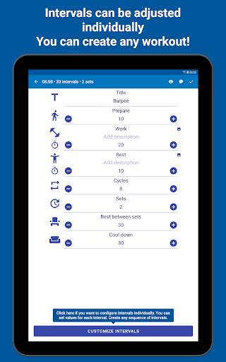 Tabata Timer: Interval Timer Workout Timer HIIT screenshot 22