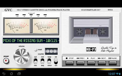 GVC CD-17 folder player VU-meter vintage deck screenshot 9