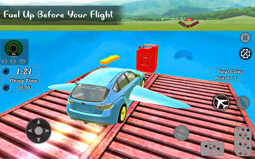 Flying Car Driving - Impossible Stunt Games screenshot 2