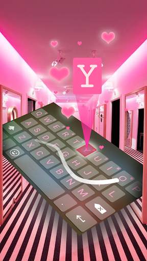Calm Black & Pink Keyboard स्क्रीनशॉट 2