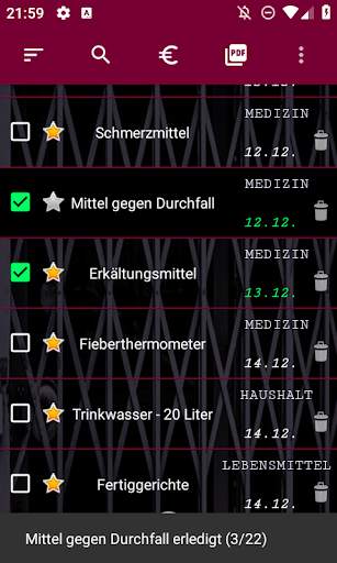 Lockdown Liste screenshot 4