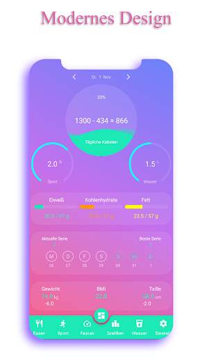 Kalorienzähler - EasyFit screenshot 1