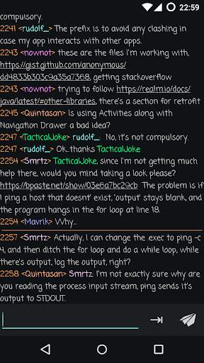 Weechat-Android screenshot 3