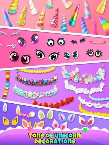 Unicorn Ice Cream Cake - Frozen Summer Food Maker screenshot 8