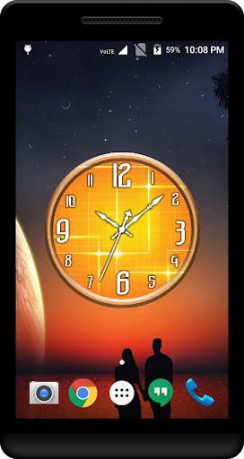 Orange Clock Live Wallpaper screenshot 3