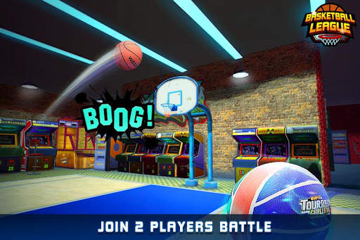 Basketball League - Online Free Throw Match screenshot 1