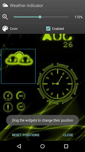 Neon Clock GL Live wallpaper screenshot 6