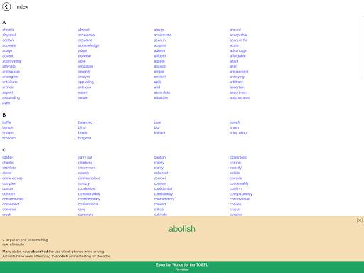 Essential Words for the TOEFL (7th edition) screenshot 12